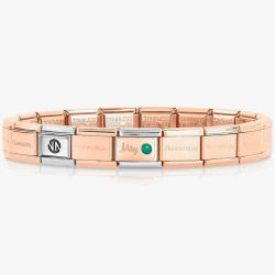 Nomination CLASSIC Rose Gold May Emerald Bracelet 430508/05