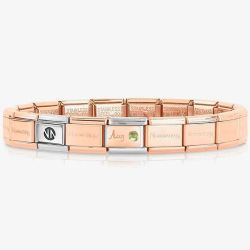 Nomination CLASSIC Rose Gold August Peridot Bracelet 430508/08