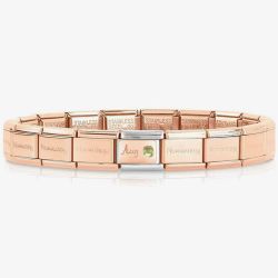 Nomination CLASSIC Rose Gold August Peridot Bracelet 430508/08