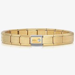 Nomination CLASSIC Composable March Aquamarine Bracelet 430508/08