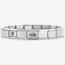 Nomination CLASSIC Silver Birthday Cake Charm Bracelet 330101/20 & 530300 SI