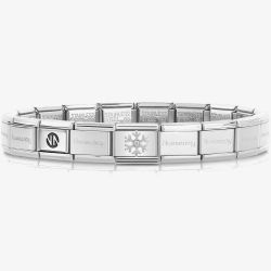 Nomination CLASSIC Silver Christmas Snowflake Charm Bracelet 330313/02 & 530300 SI