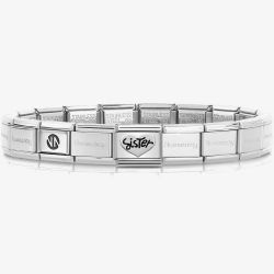 Nomination CLASSIC Silver My Family Sister Charm Bracelet 330101/11 & 530300 SI