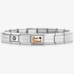 Nomination CLASSIC Rose Gold Best Friend Charm Bracelet 530300 SI & 430111/34