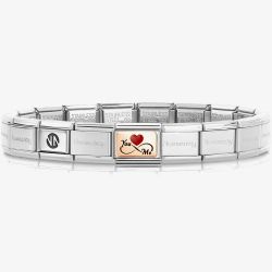 Nomination CLASSIC Rose Gold You Me Infinity Charm Bracelet 530300 SI & 430204/08