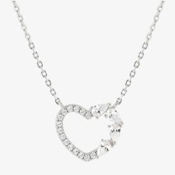 Nomination Shine Me Up Multi Cut Cubic Zirconia Heart Necklace 241902/003