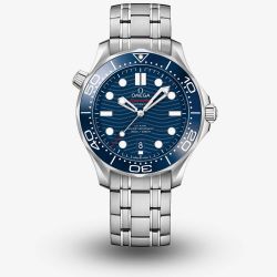 OMEGA Mens Seamaster Diver 300M Blue Dial Bracelet Watch 210.30.42.20.03.001
