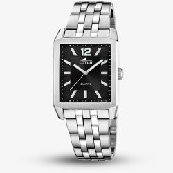 Lotus Mens Black Square Watch L18983/4