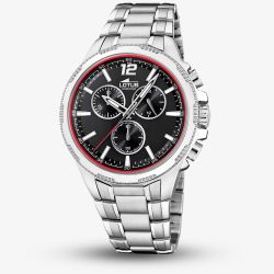 Lotus Mens Black And Red Chronograph Watch L18991/4