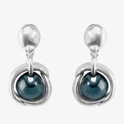 UNOde50 The Forbidden Fruit Black Pearl Drop Earrings PEN0296VDGMTL0U