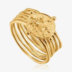 Ania Haie Gold Tone Apollo Ring R020-02G