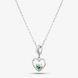 Rosa Lea May Birthstone Heart Dangle Charm Necklace