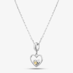 Rosa Lea November Birthstone Heart Dangle Charm Necklace