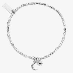 ChloBo Mini Cube Dainty Moon and Sun Bracelet SBCFB582