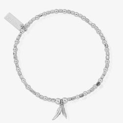 ChloBo Mini Cube Double Feather Bracelet SBCFB584