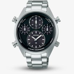 Seiko Prospex Black on Black One Hundreth Of A Second Speedtimer Watch SFJ003P1