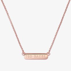 Ted Baker SCARL Rose Gold Tone Crystal Sparkle Bar Necklace TBJ2980-24-02