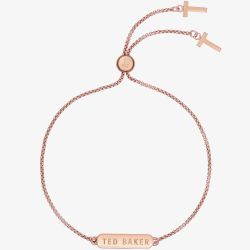 Ted Baker SARAIO Rose Gold Tone Sparkle Bar Drawstring Bracelet TBJ2982-24-02