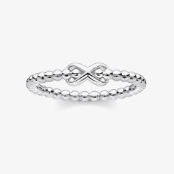 THOMAS SABO Silver Beaded Infinity Ring TR2320-001-21