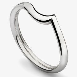 Platinum 4.5mm Shaped Wedding Ring WR1-1021(4.5)