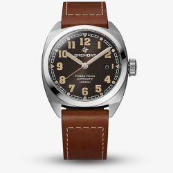 Bremont Terra Nova 40.5 Date Brown Watch TN40-DT-SS-BK-L-S