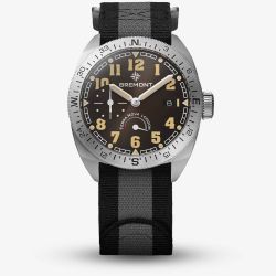 Bremont Terra Nova 40.5 Black Fabric Strap Watch TN40-PWR-SS-BK-N-S
