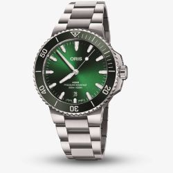 Oris Aquis Green Stainless Steel Watch 01 733 7787 4157-07 8 22 04PEB