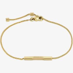 Gucci 18ct Yellow Gold Gucci Link to Love Bar Bracelet YBA662106001016