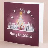Red Christmas Tree Card