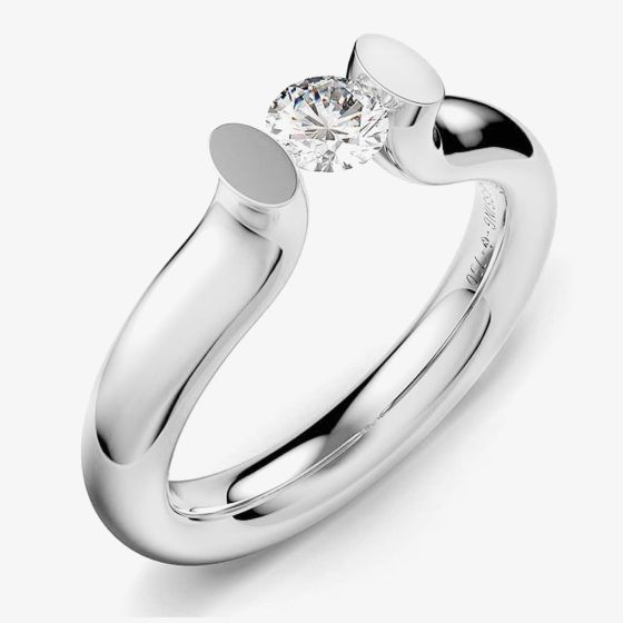 Niessing Spannring® Heaven Platinum 0.30ct Diamond Solitaire Ring N291994+DIA