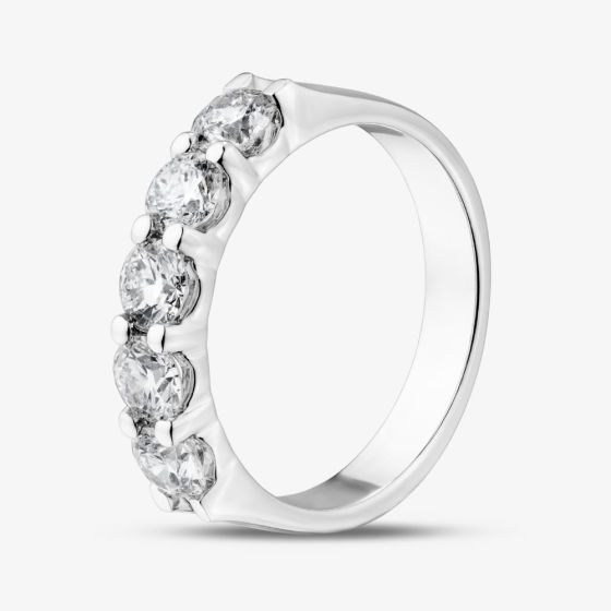 9ct White Gold 1.00ct Diamond Five Stone Ring THR5555-100 (WG)