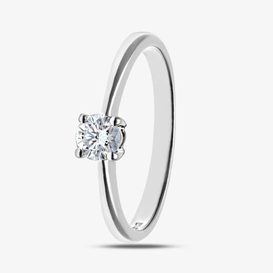 9ct White Gold 0.25ct Solitaire Diamond Ring PR04305W9JP