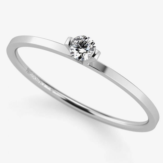 Niessing Princess Platinum 0.30ct Diamond Solitaire Ring N301960