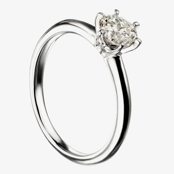 Mastercut Simplicity Six Claw 18ct White Gold Diamond Solitaire Ring C12RG001