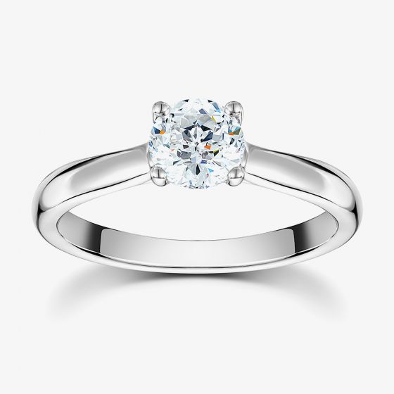 Mastercut Starlight 18ct White Gold Four Claw Diamond Solitaire Ring C10RG001