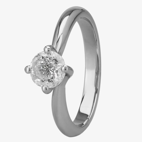 Mastercut Grace Platinum 0.75ct Four Claw Twist Diamond Solitaire Ring C13RG001 075P