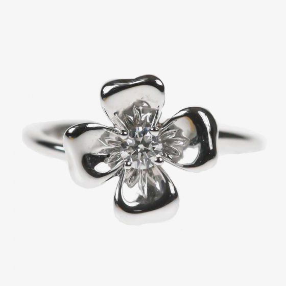 18ct Diamond Clover Ring 0670 0069 K