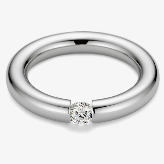 Niessing Platinum & Diamond Solitaire Ring N281992
