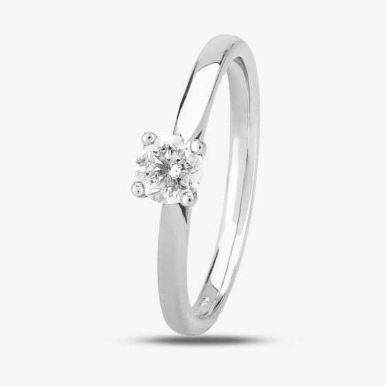 1888 Collection Platinum Brilliant Cut 0.33ct Diamond Solitaire Ring RI-2016