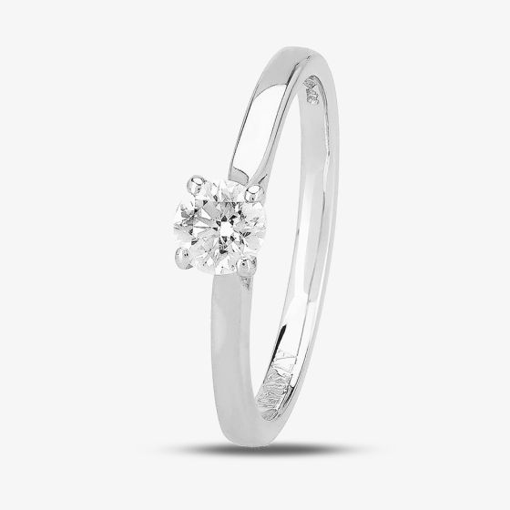 1888 Collection Platinum Brilliant Cut 0.40ct Diamond Solitaire Ring RI-2016