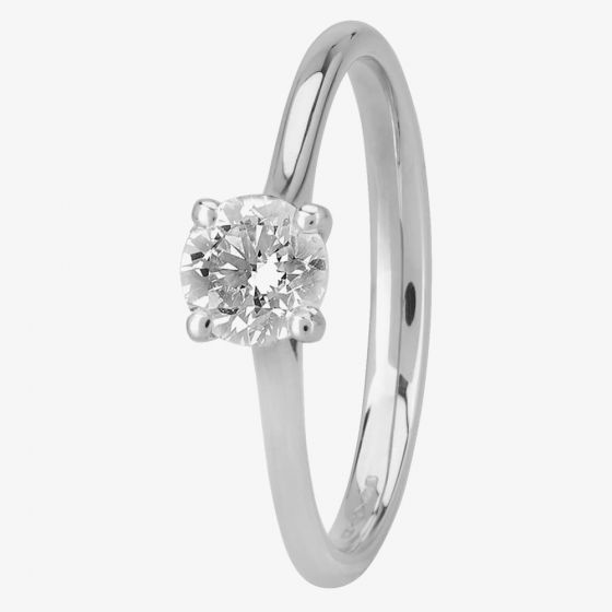 1888 Collection Platinum 0.50ct Brilliant-Cut Diamond Solitaire Ring RI-141(.50CT PLUS)