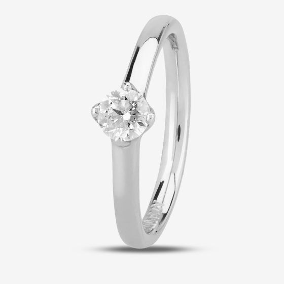 1888 Collection Platinum Brilliant Cut 0.33ct Diamond Solitaire Ring RI-1196