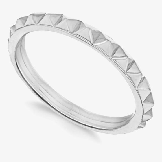 Sterling Silver Pyramid Stacking Ring 8.80.0840