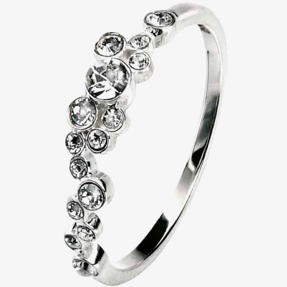Silver Cubic Zirconia Bubbles Ring R3262C