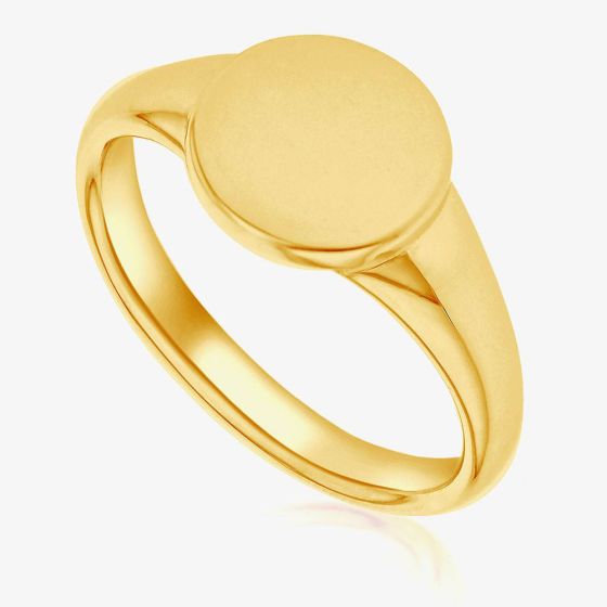 Gold Plated Sterling Silver Signet Ring 8.81.0390