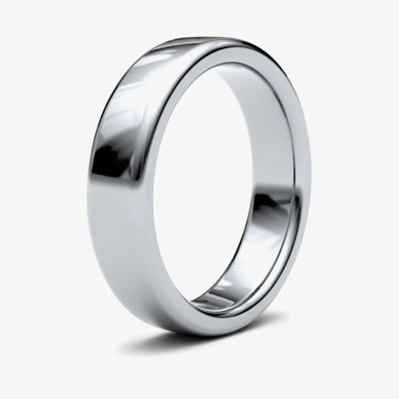 Sterling Silver 5mm Court Ring 5GHS-ARG U 1/2