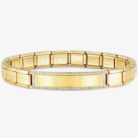 Nomination Composable CLASSIC Trendsetter Gold Tone Cubic Zirconia Bracelet 021138/012