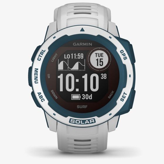 Garmin Instinct Solar Surf Edition Cloudbreak Rubber Strap Watch 010-02293-08