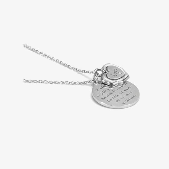 Nomination Poesia Steel Large Heart Disc Pendant 025123/014