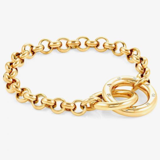Nomination Infinito Interlocking Rings Gold Bracelet 028200/012